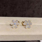 [⭐JeweliWhal]FRIVOLE GOLD FLOWER DIAMOND EARRINGS