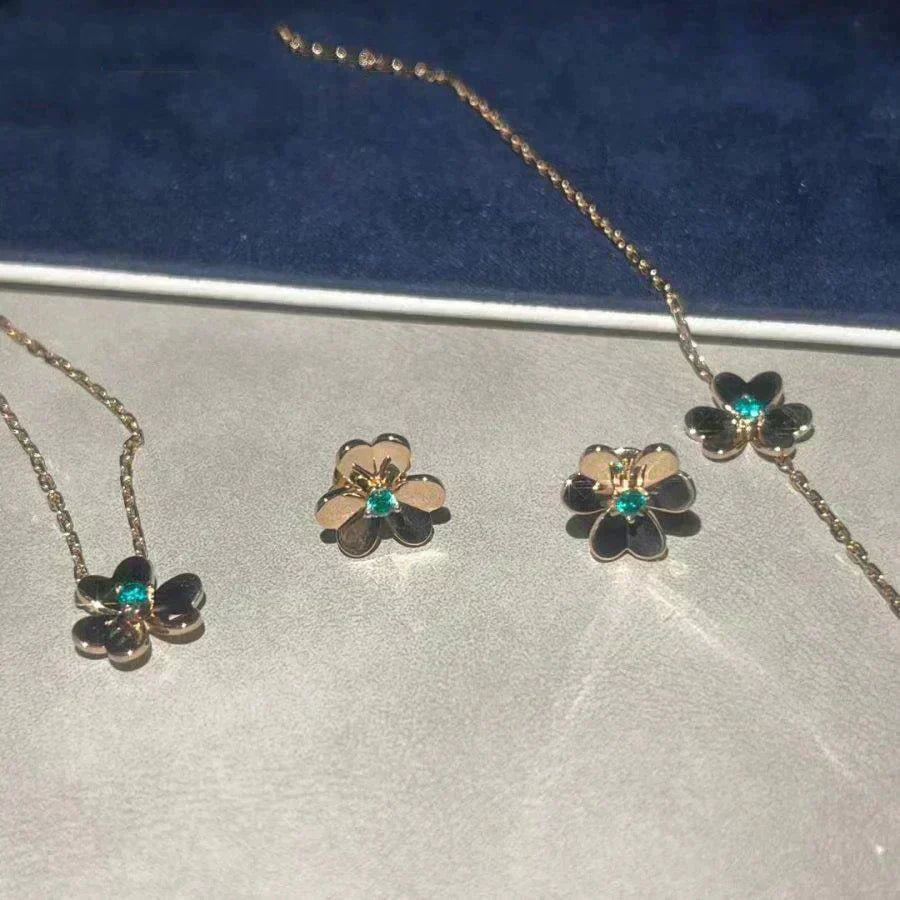 [⭐JeweliWhal]FRIVOLE  FLOWER MALACHITE EARRINGS