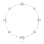 [⭐JeweliWhal]フリヴォル シルバー 9フラワーネックレス