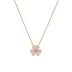 [⭐JeweliWhal]FRIVOLE ROSE GOLD FLOWER DIAMOND NECKLACE