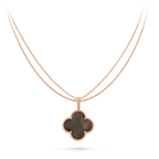 [⭐JeweliWhal]CLOVER 25MM GOLD DARK MOP BIG CLOVER NECKLACE