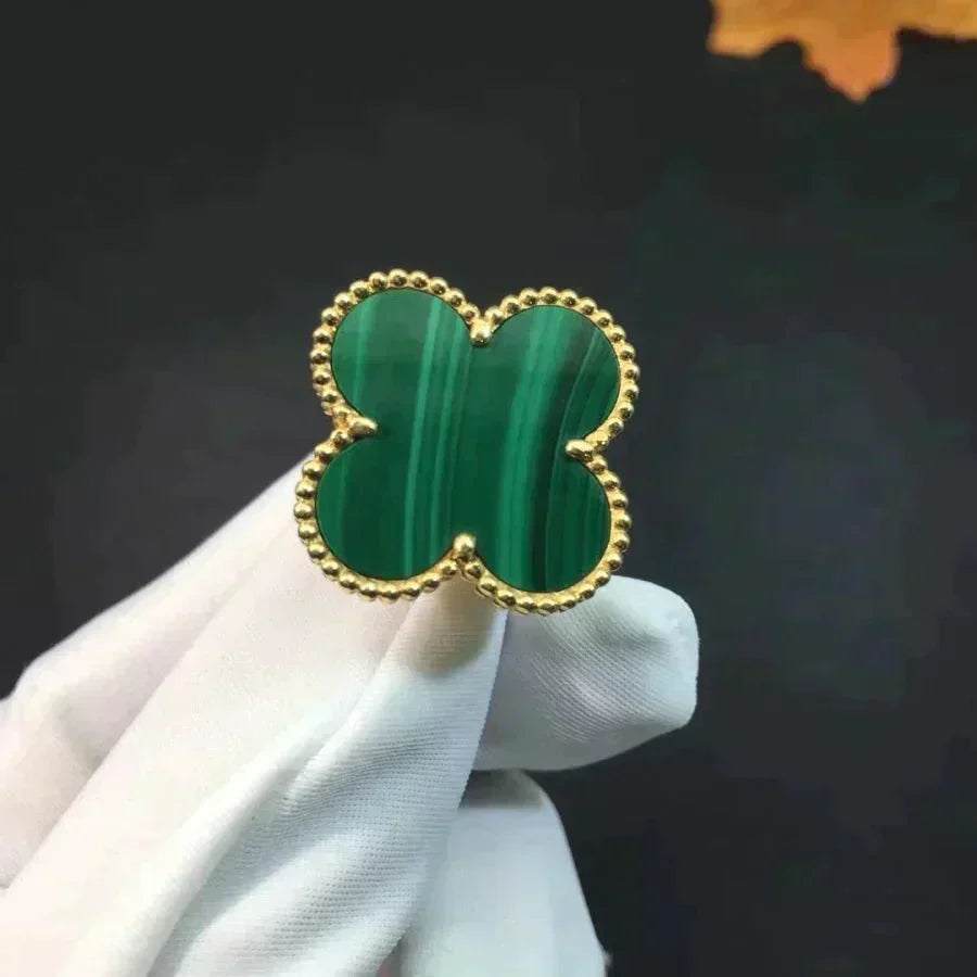 [⭐JeweliWhal]CLOVER MALACHITE RING