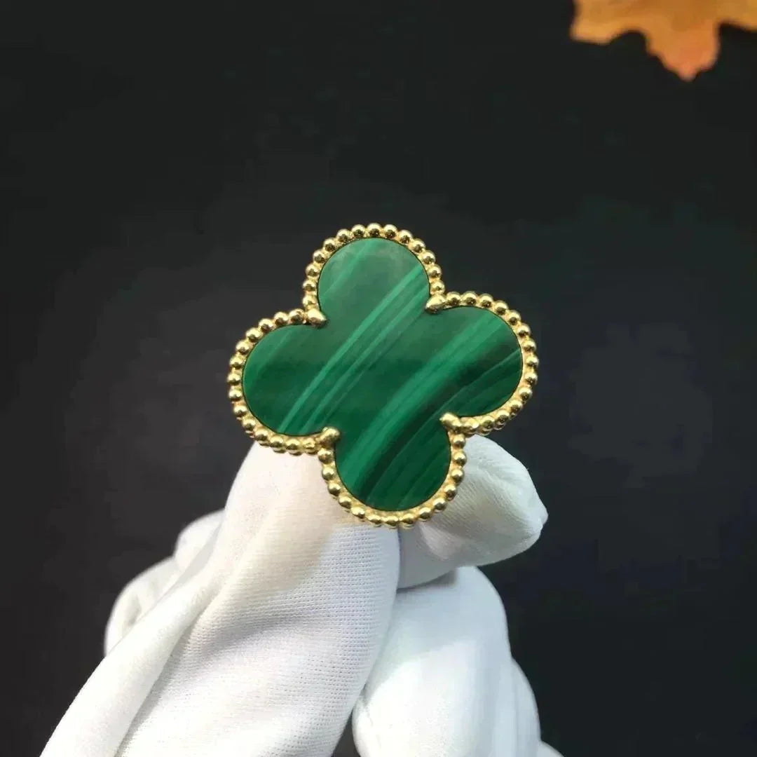 [⭐JeweliWhal]CLOVER MALACHITE RING