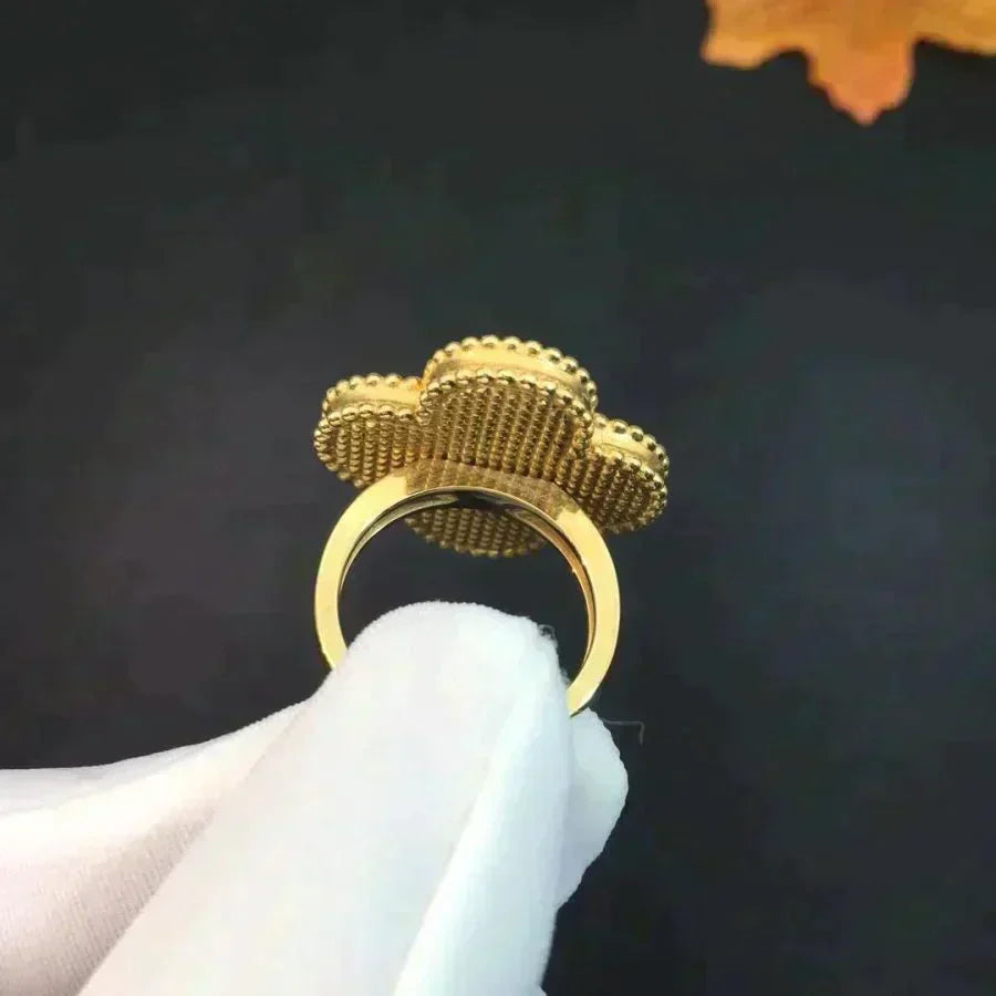 [⭐JeweliWhal]CLOVER MALACHITE RING