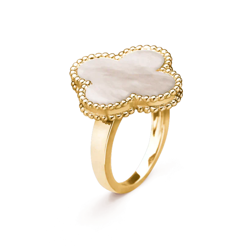 [⭐JeweliWhal]CLOVER WHITE MOP RING