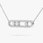 [⭐JeweliWhal] Move Pave_ Rose Gold Diamond Necklace