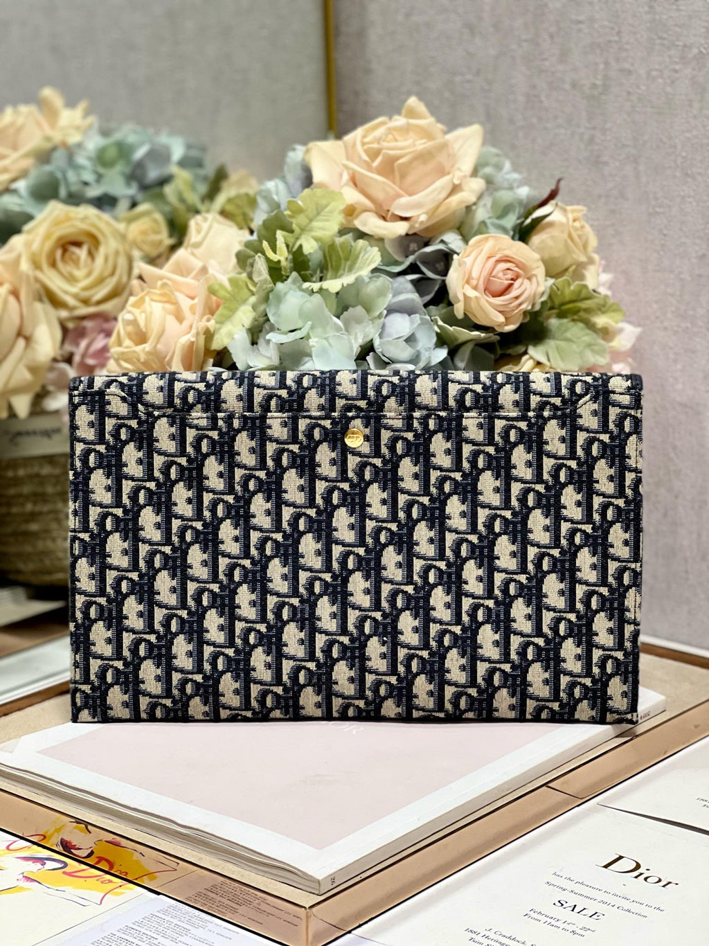 30 モンテーニュ 30cm ブルー斜め刺繍