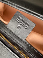 GGマーモント 26.5cm ブラックカーフスキン ゴールド金具