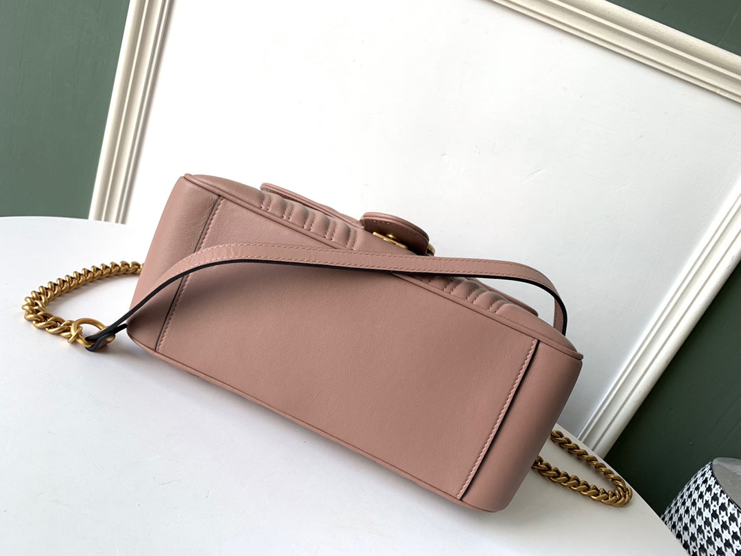 GGマーモント 26.5cm ダークベージュ カーフスキン ゴールド金具