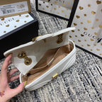 GGマーモント 22cm ホワイトカーフスキン ゴールド金具