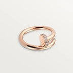 [⭐JeweliWhal]JUSTE RING 2.65MM ذهب وردي ماس