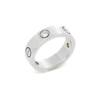 [⭐JeweliWhal]LOVE RING 5.5MM 3 DIAMONDS SILVER